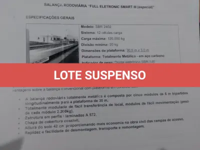 LOTE 048 - 01(uma) Balança Rodoviária ‘’Full’’ 