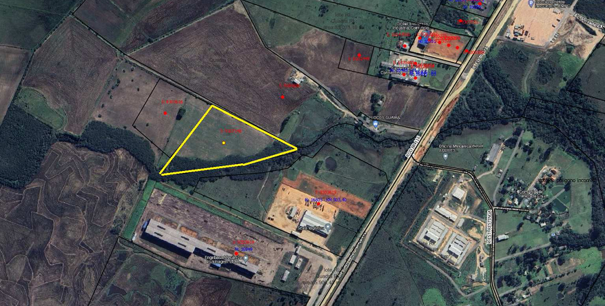 Uma fração de terras situada em zona rural no lugar denominado Bom Fim, em Guaíba/RS, com a área de 3,8403 há